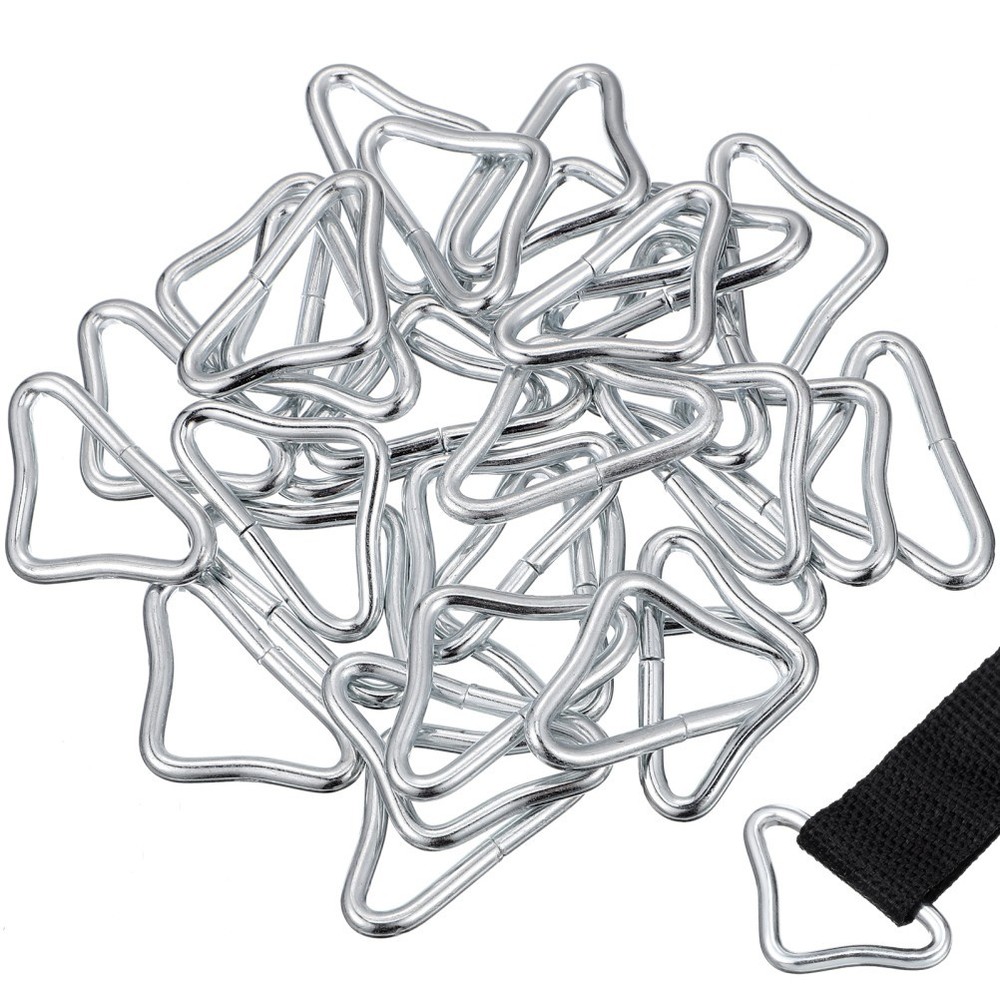 30 Pcs Triangular Coupling Buckle Trampoline Triangle Ring Buckles