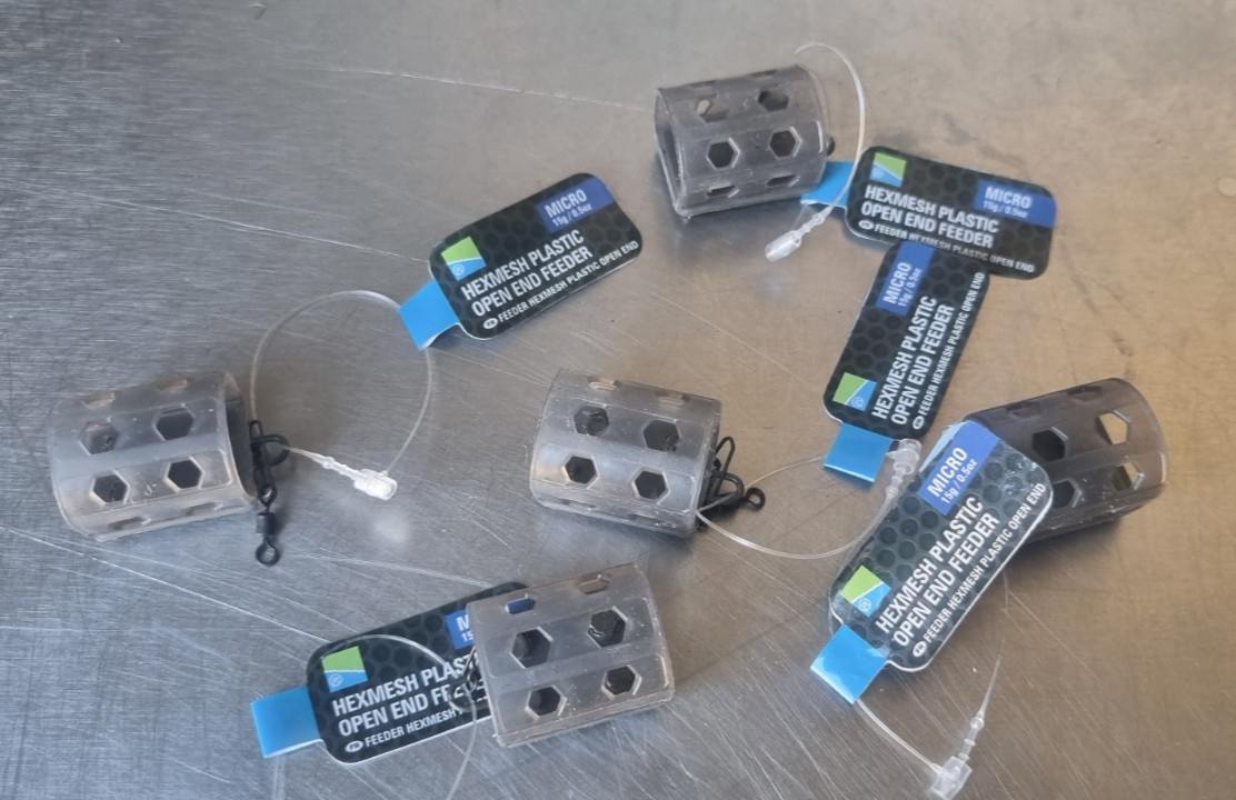 Preston Hexmesh Plastic Open End Feeders Micro 15g x 5
