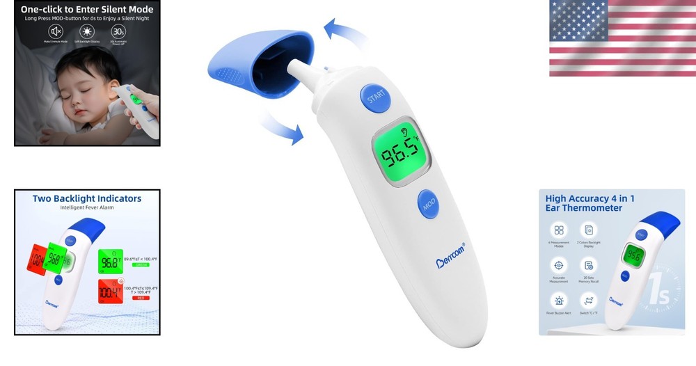 Convenient Backlit Digital Thermometer