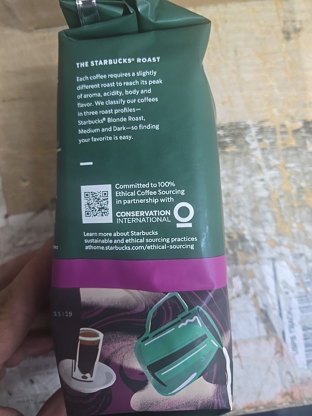 (6 Pack)Starbucks Dark Roast Whole Bean Espresso Coffee - 12oz BB-10MAR2026