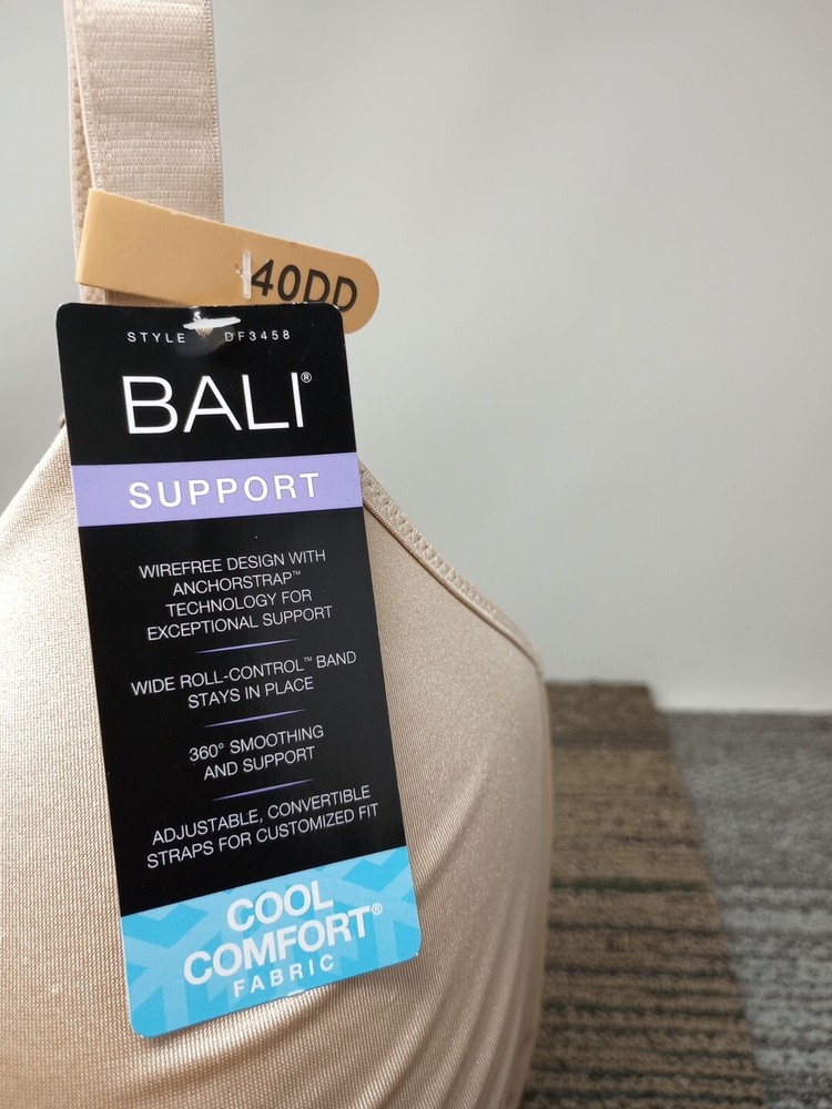 Bali 40DD One Smooth U Bounce Control Wireless Full-Coverage Bra DF3458 GD1 NWT