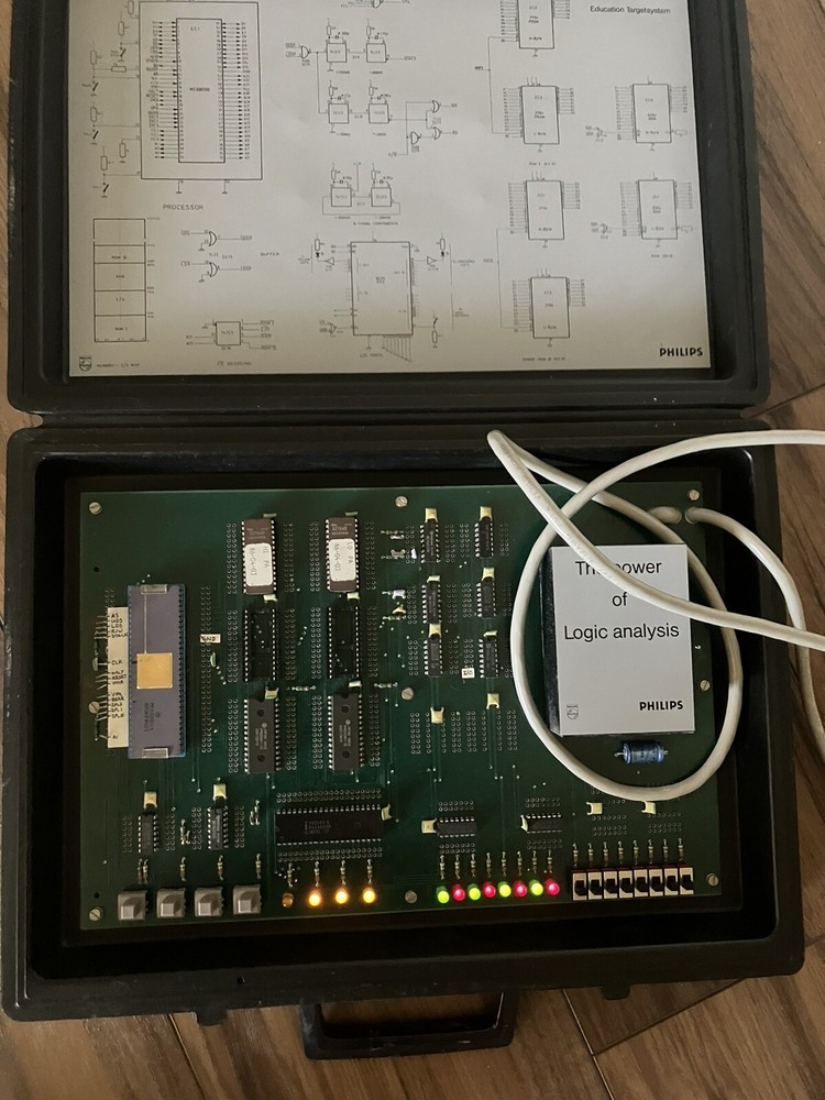 Philips 68000 Microprocessor Demo Education Kit Vintage Computing Target System