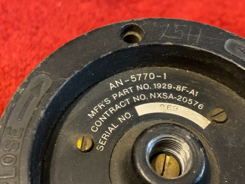 BENDIX MANIFOLD PRESSURE INDICATOR P/N 1929-8F-A1 CORE