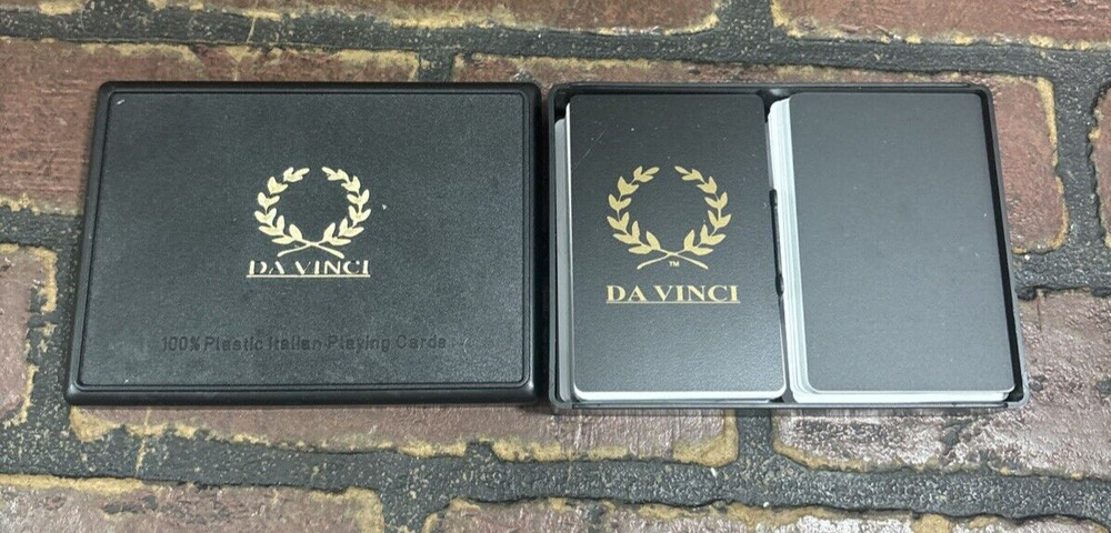 DA VINCI Plastic Playing Cards - 2 decks