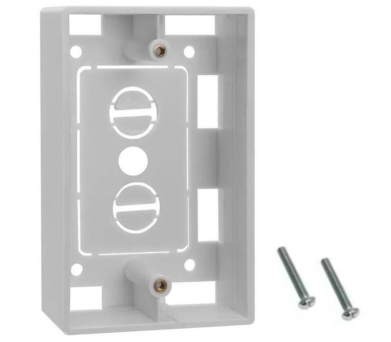 Single Gang Surface Mount ABS Plastic Mounting Outlet Backbox Junction Wall Box