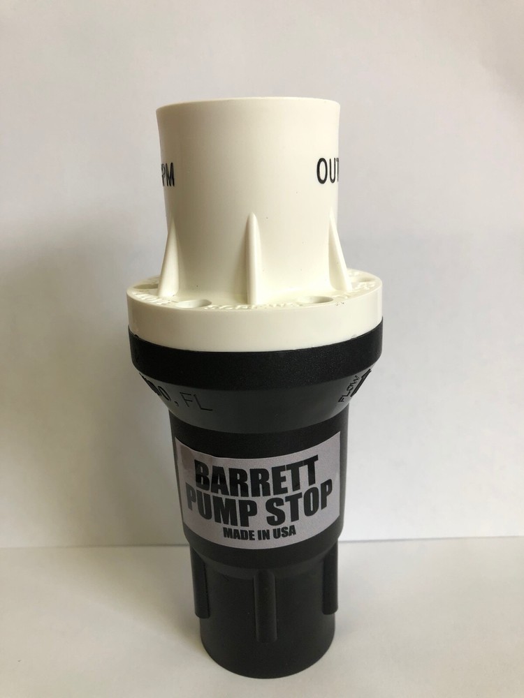 Barrett Pump Stop 1" Plastic Valve - 50#