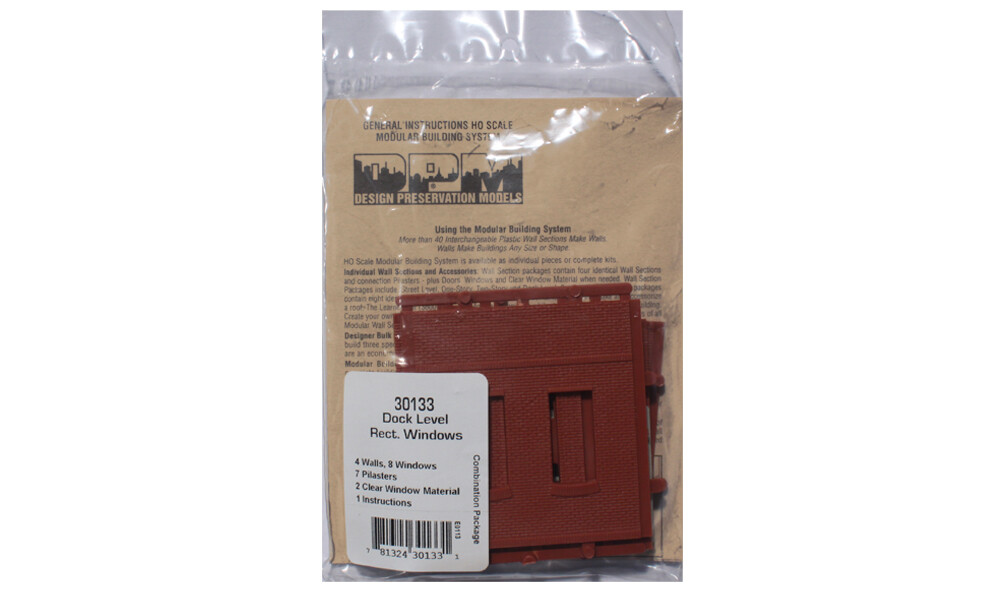 Woodland Scenics Design Preservation Dock Level Rectangular Window ~ HO ~ 30133