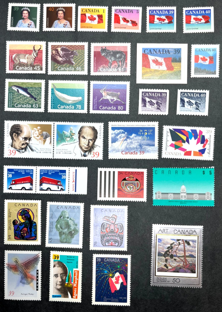 Canada Stamp - Complete Set of 1990 Issues