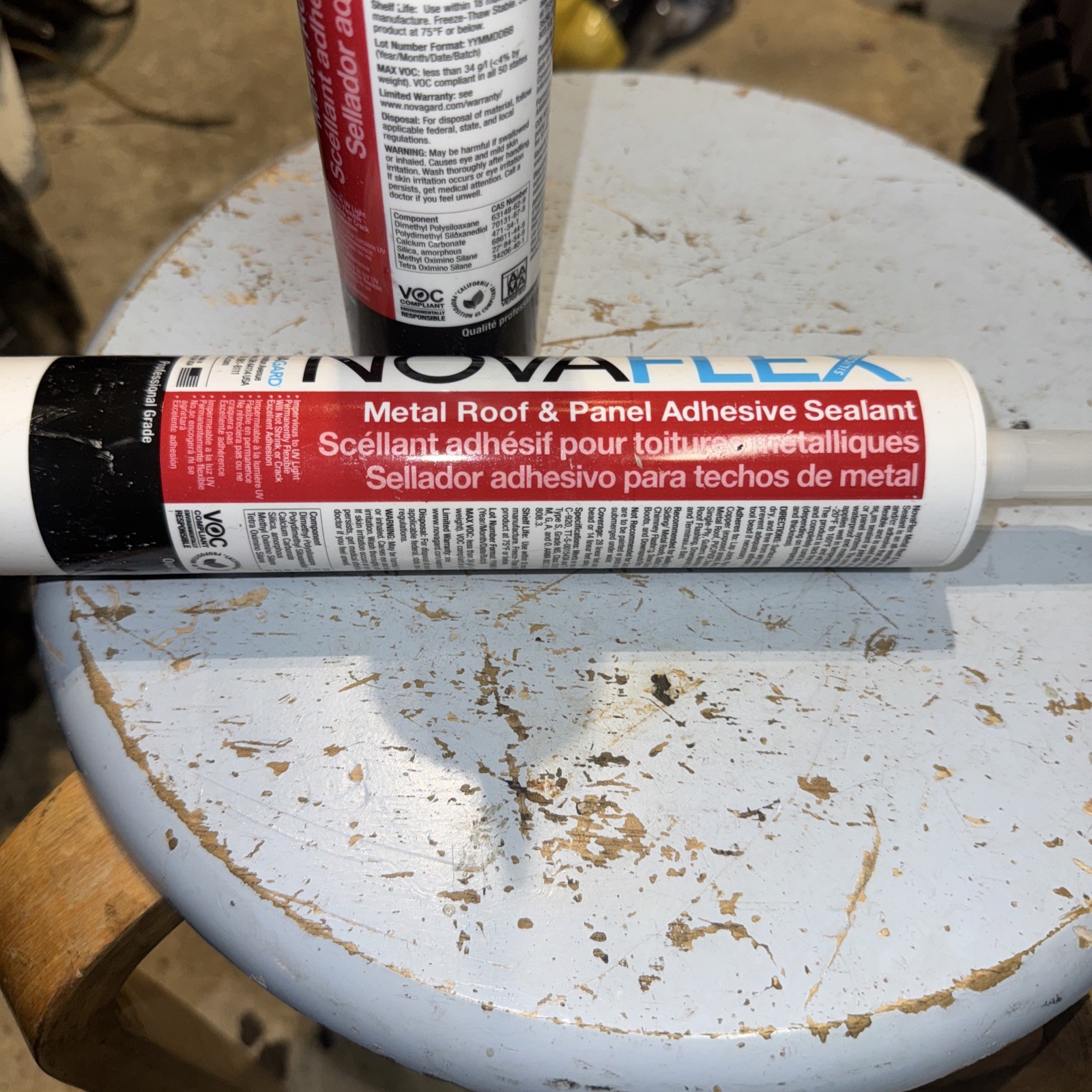 Novagard Novaflex Metal Roof & Panel Caulk Adhesive Sealant