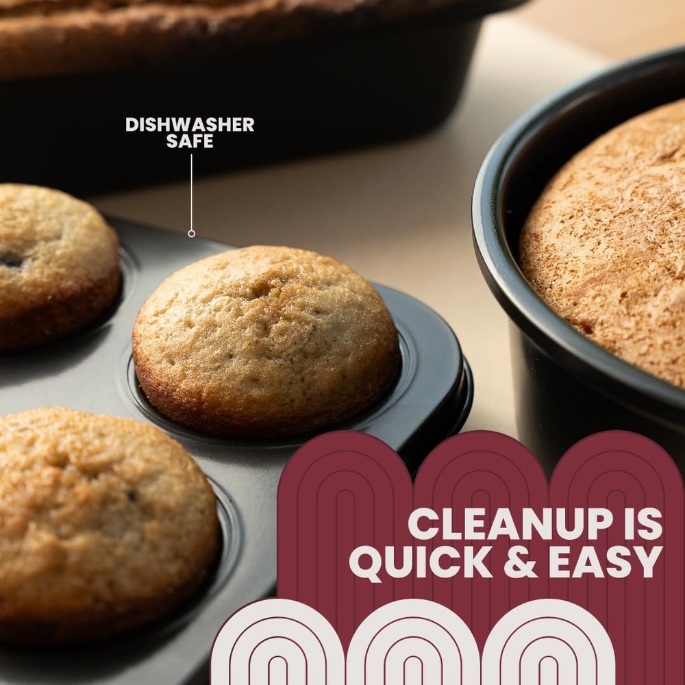 5-piece Baking Set - Versatile and Oven Safe Bakeware Set - Durable Bakeware ...