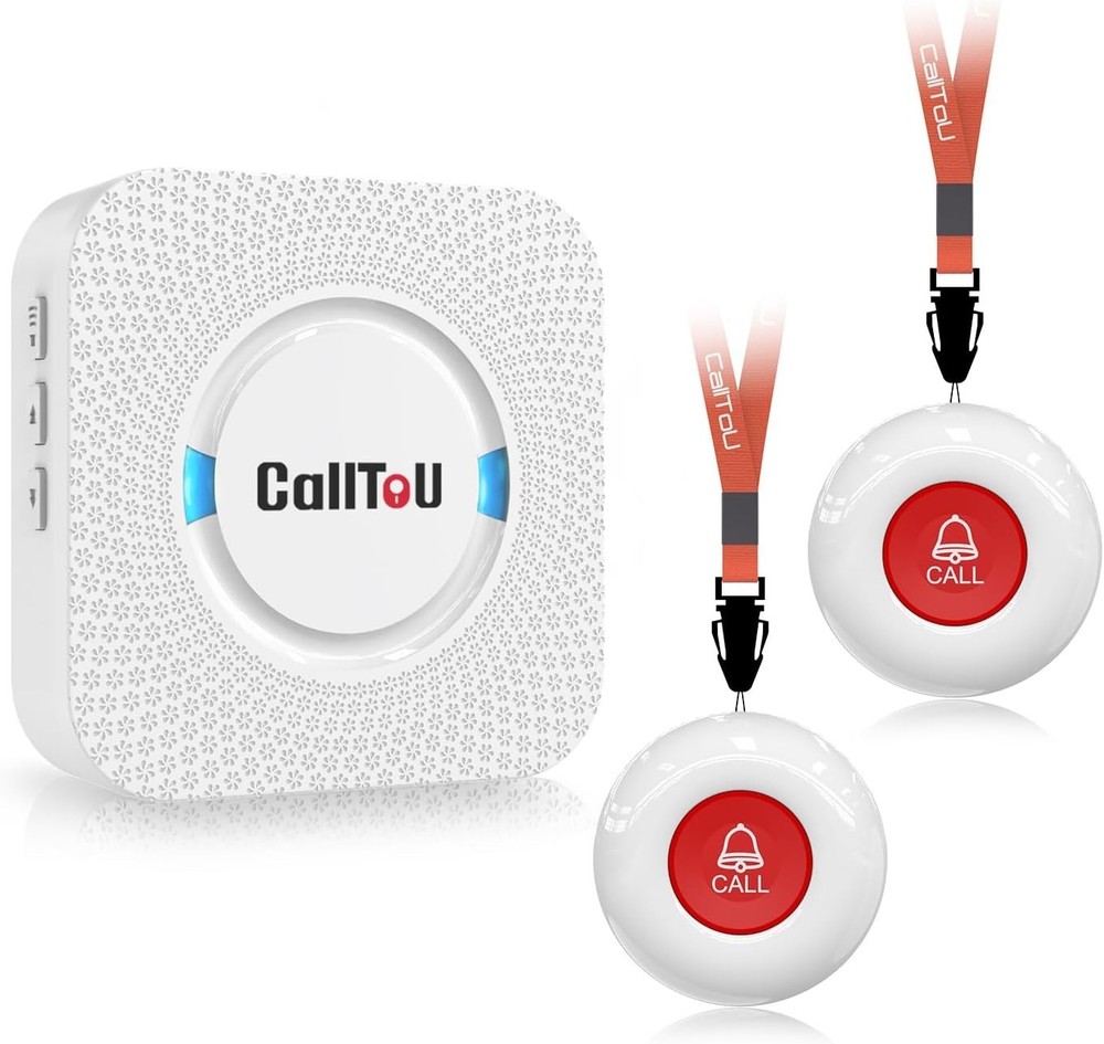 Wireless Elderly Care Call Button System with Long Range & Adjustable Volume