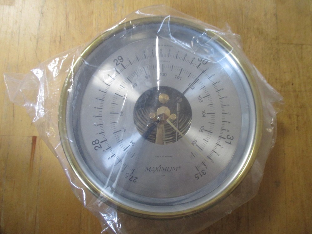 Maximum Proteus PRB Analog Barometer Brass Case