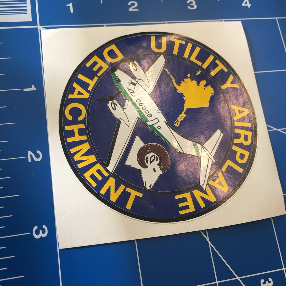 Utility Airplane Detachment Old Sticker