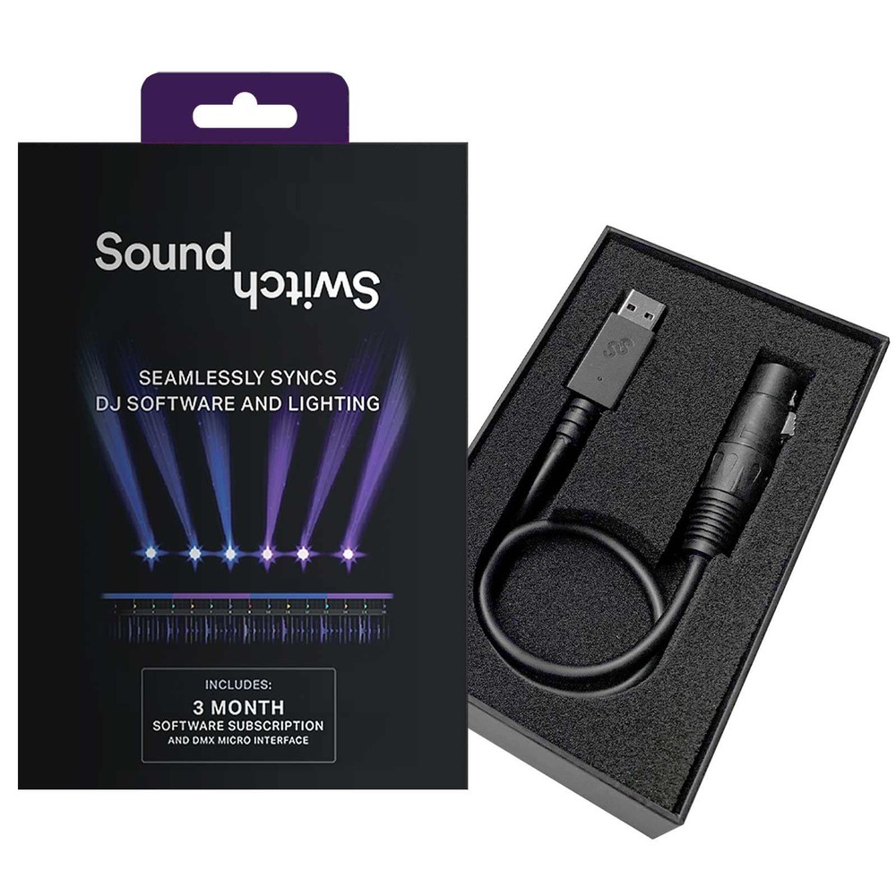 SoundSwitch Micro Interface USB to DMX DJ Stage Lighting Controller with Case