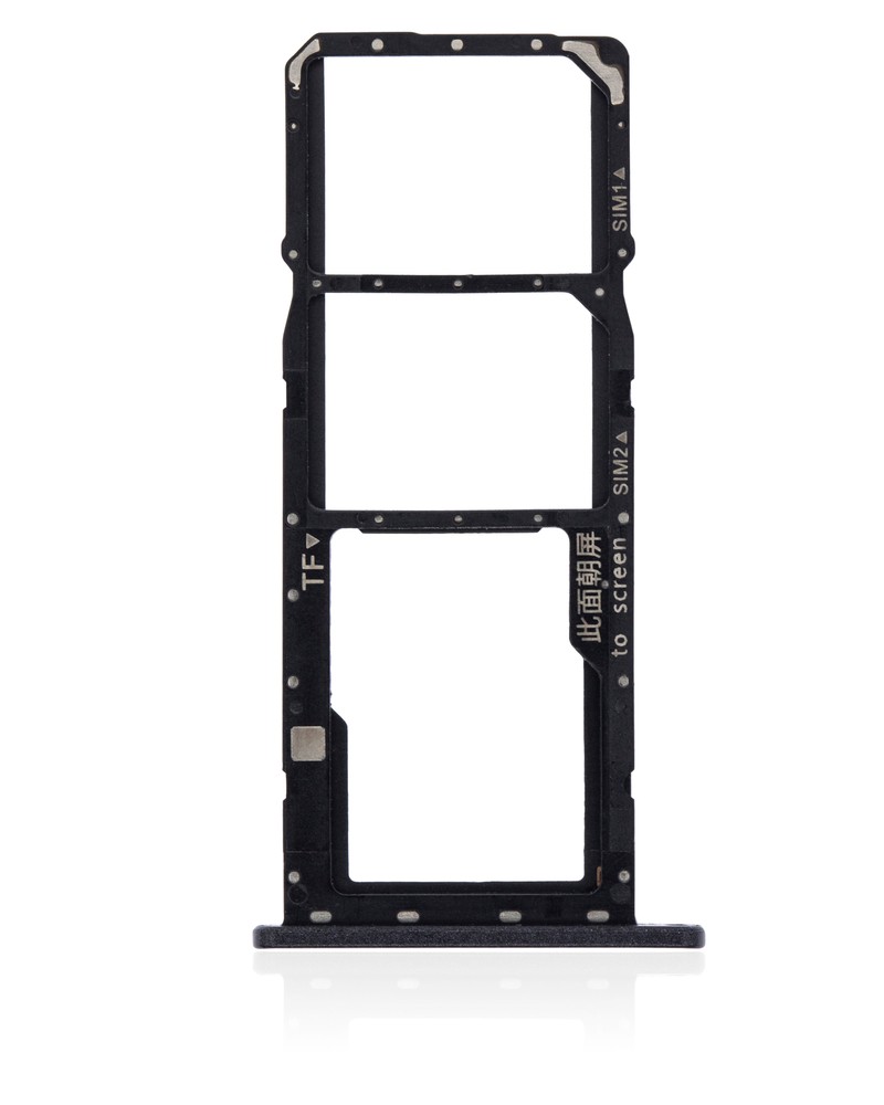 Replacement Dual Sim Tray Compatible For Huawei Y7 (2019) (Midnight Black)