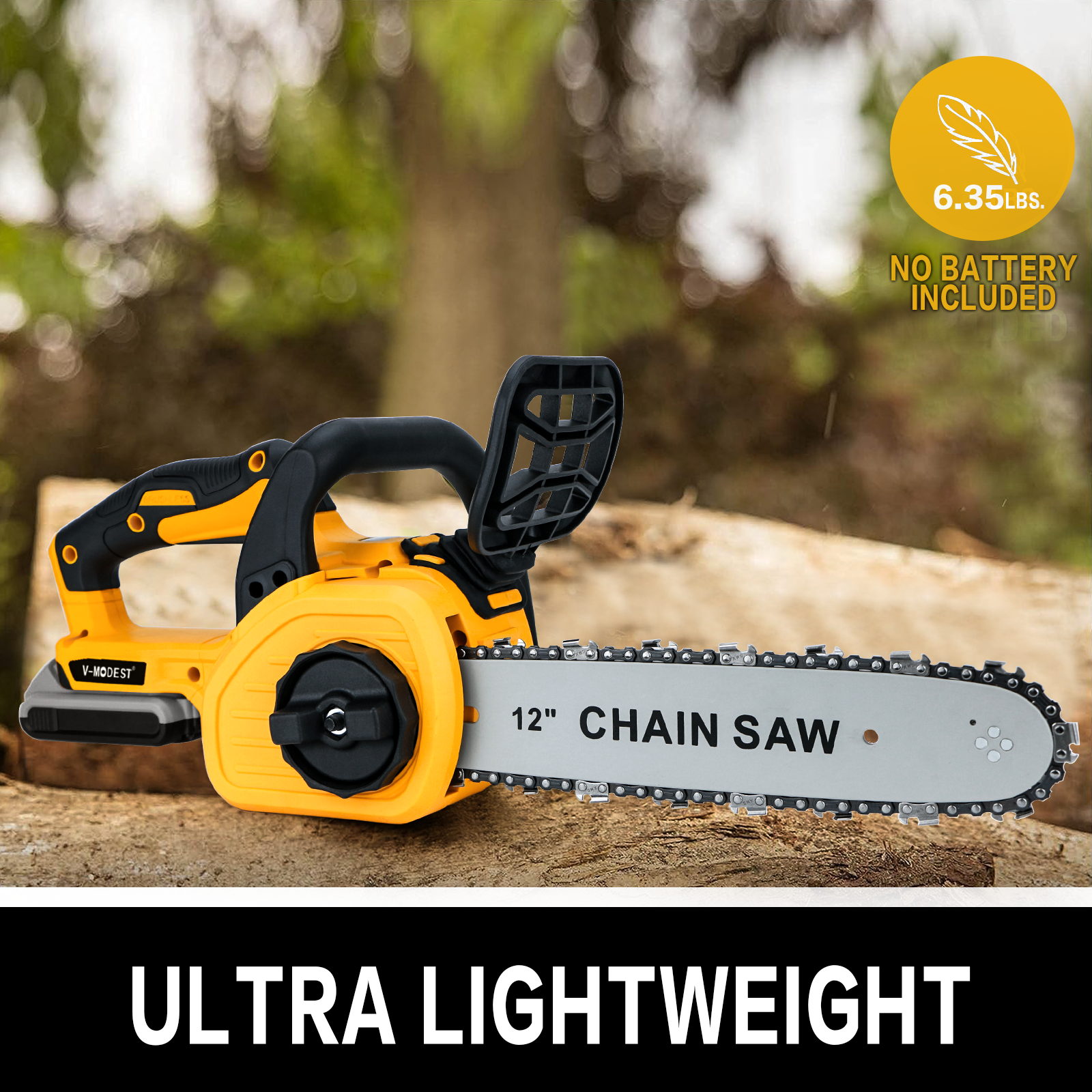 Fit DEWALT 20V MAX Battery Brushless 12 in. Compact Cordless Chainsaw w/2 chains