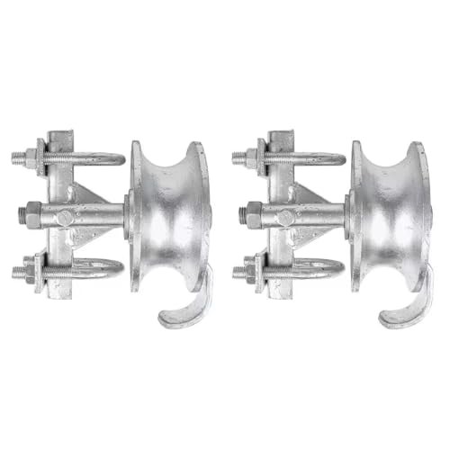 Sliding Gate Rollers, Steel Rolling Gate Hardware for 2'' (1-7/8'') Gate 2 Pack
