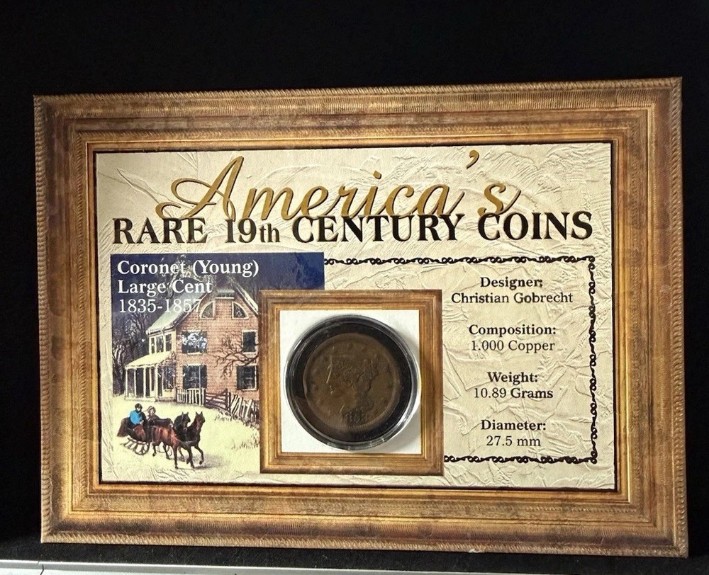 1853 Large Cent Braided Hair