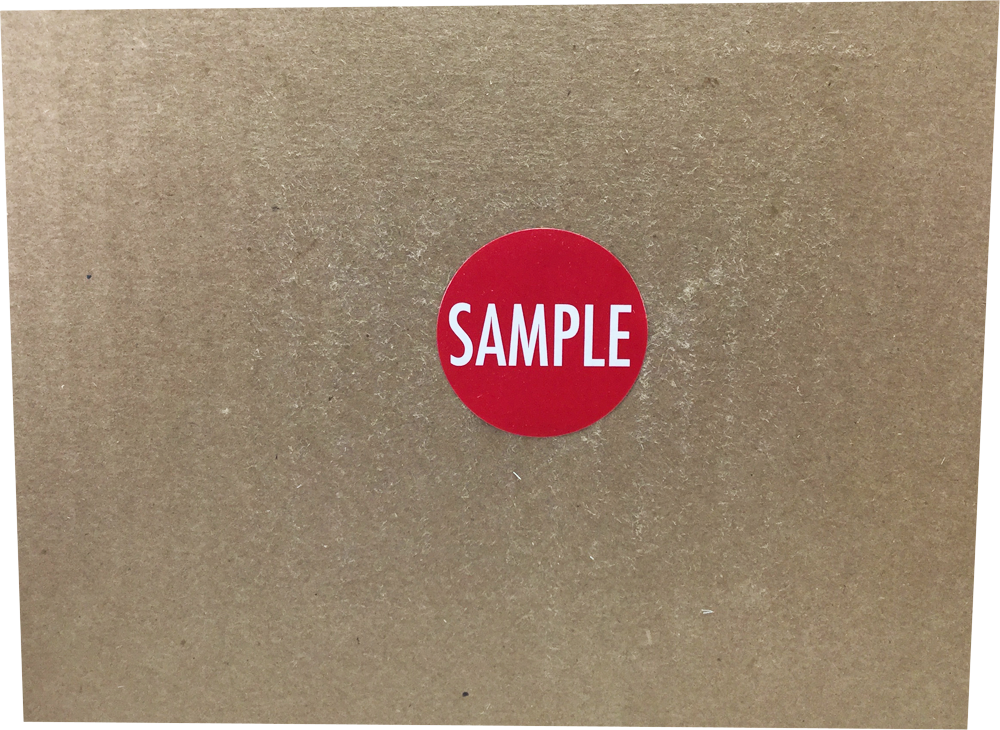 Red with White "SAMPLE" Stickers | 1.5" Inches Round | 500 Pack