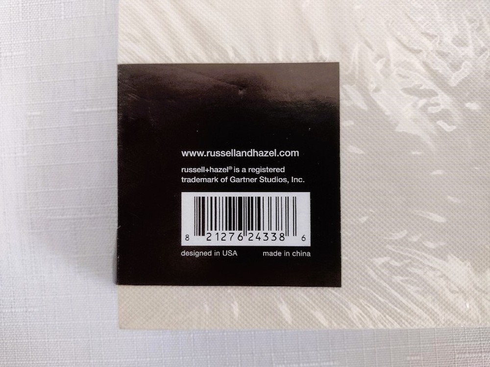 Russell+Hazel Riveted Paper Bloc Notepad 10" x 7" 150 Sheets Bone/Neutral NWT