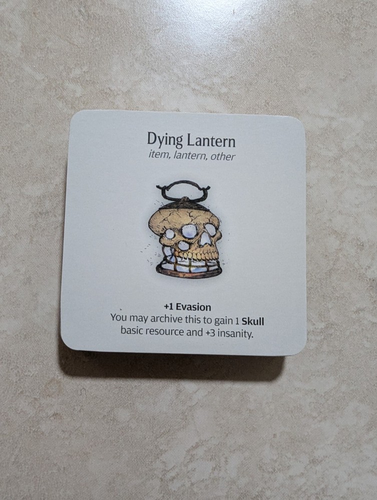Promo Dying Lantern  Kingdom Death Monster