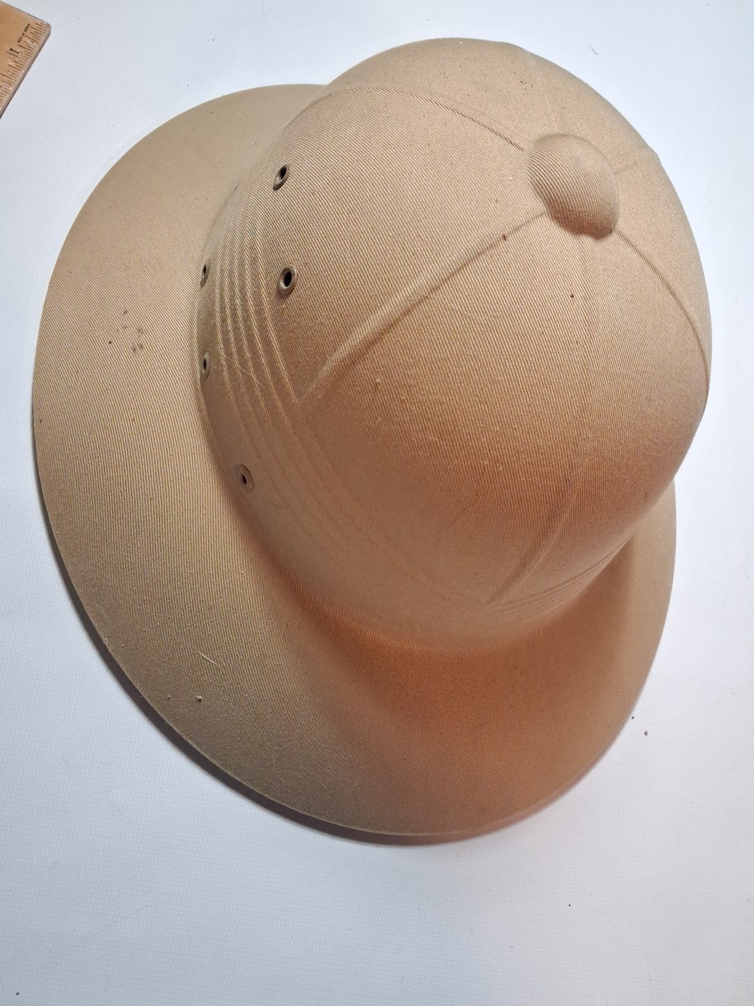 Vintage 1960's Vietnam War Era Pith Helmet Sun DSA-100-4036 - With Liner & Strap