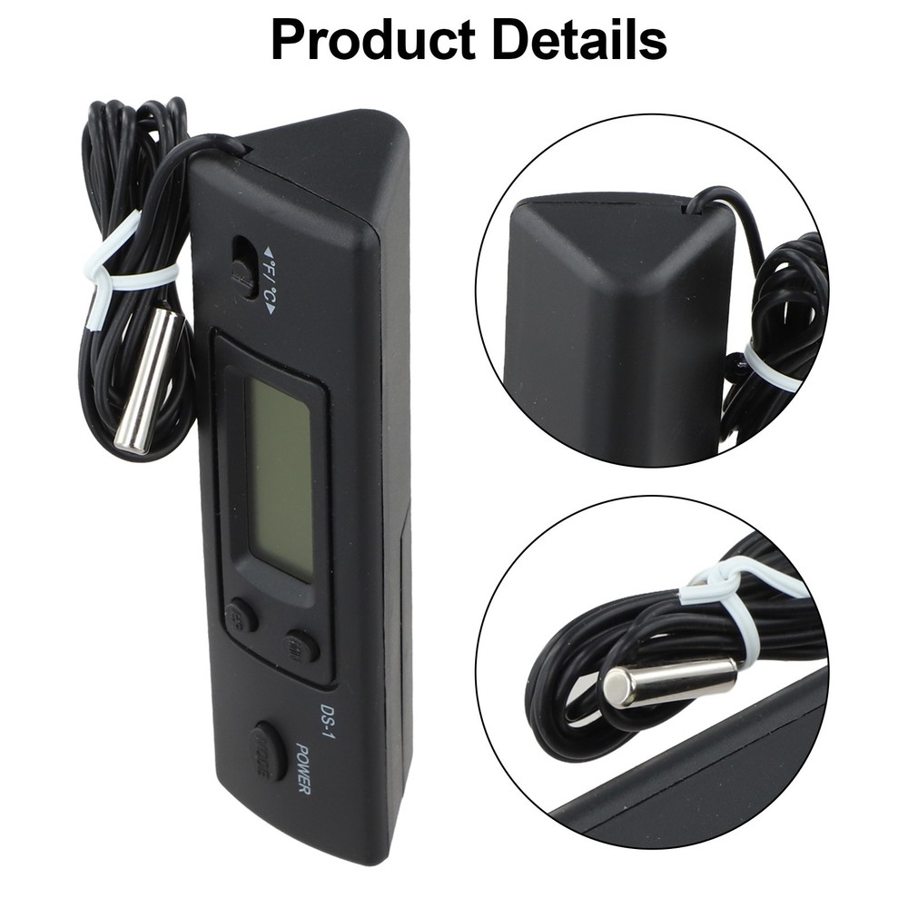 Multi Function Digital Thermometer for Car with Celsius Fahrenheit Display
