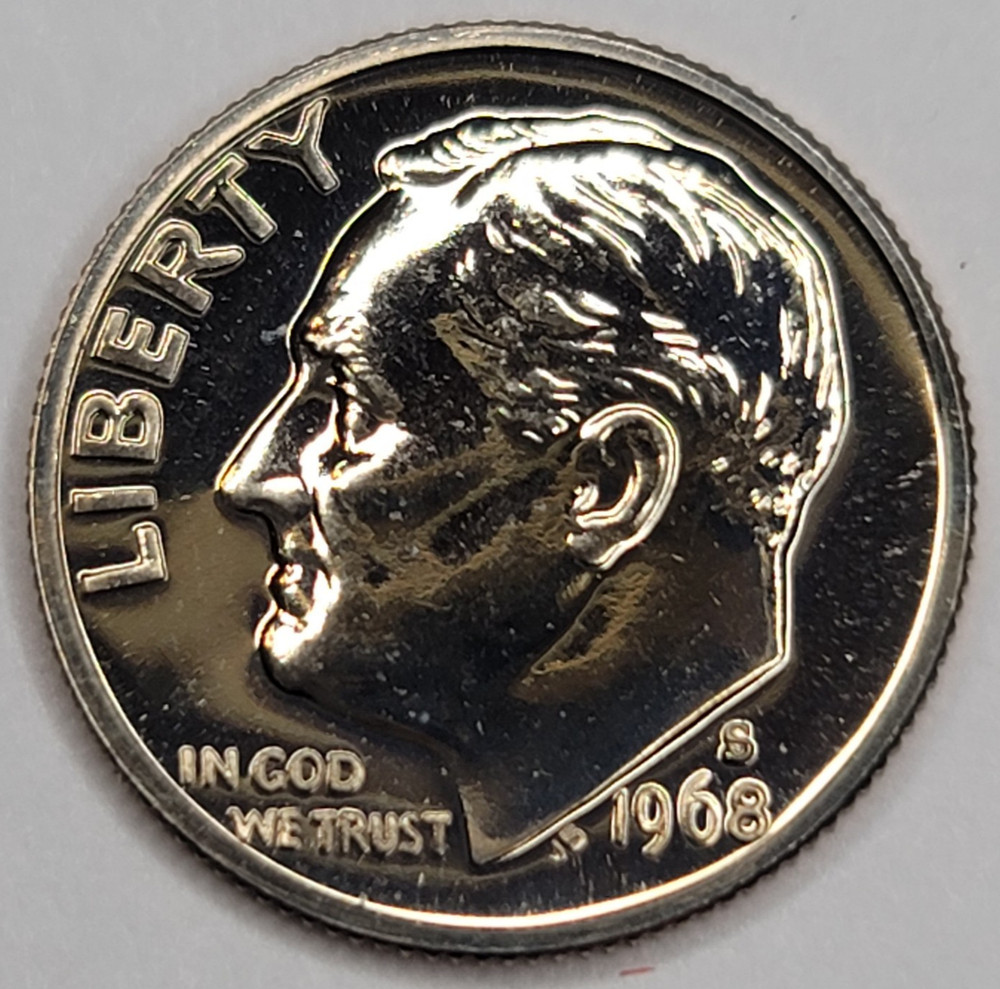 1968 S Gem Proof Roosevelt Dime
