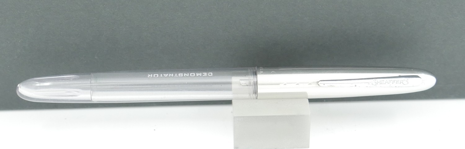 Sheaffer Skripsert True Store Demonstrator Clear & Chrome Fountain Pen - 1950's