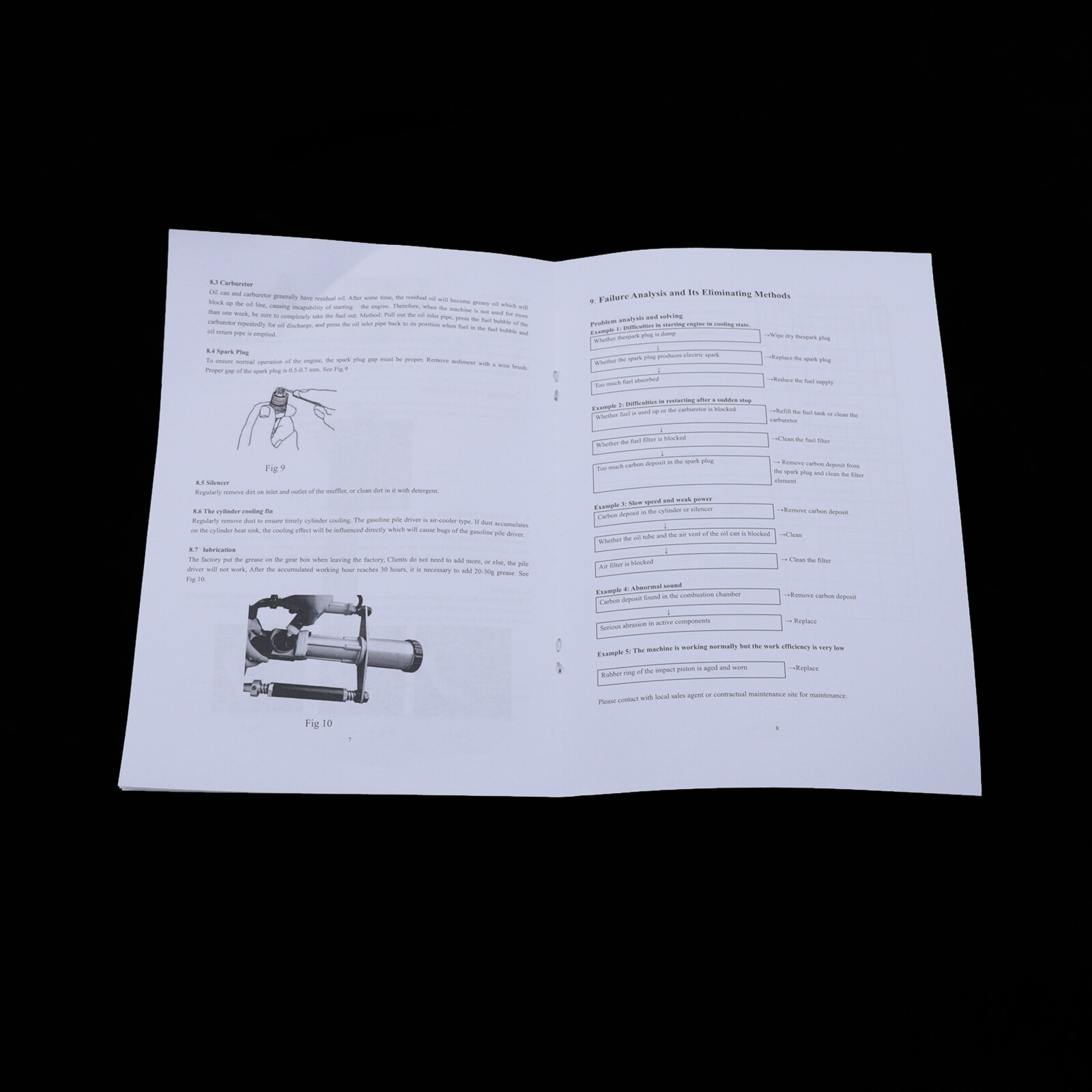 4 Stroke Gas Powered Fence Pile Driver T-Post Push Gasoline Engine Heavy Duty