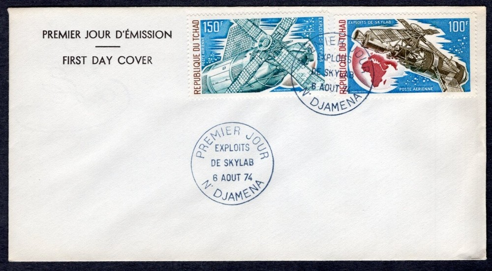 SKYLAB SPACE STATION 1973 CHAD FDC