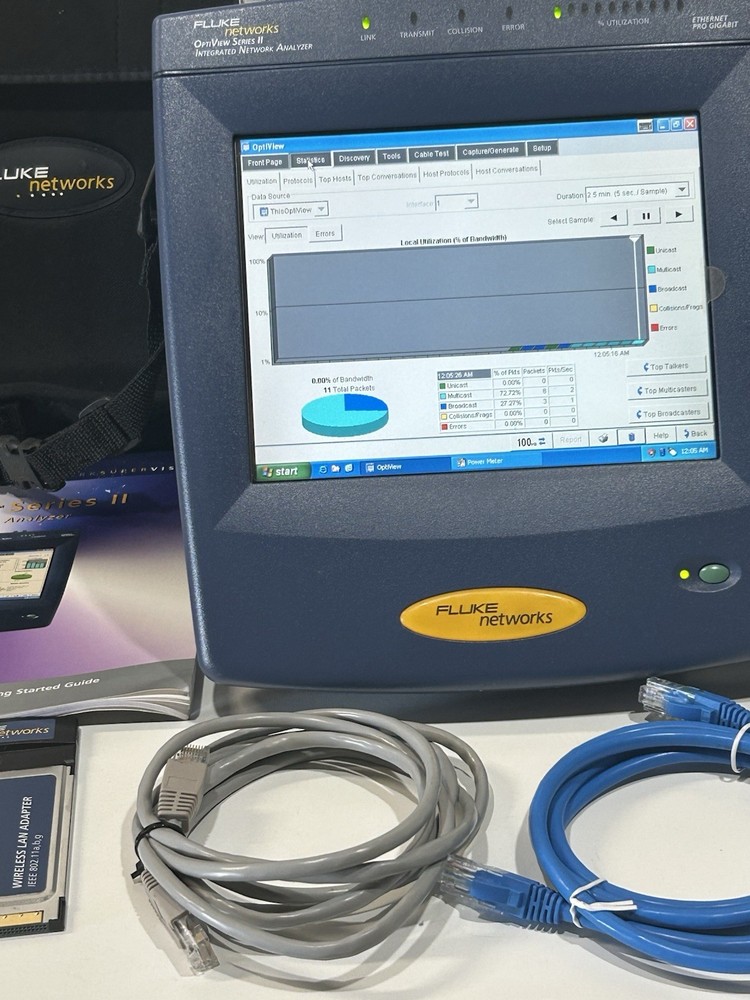 Fluke Network Optiview Series II Integrated Network Analyzer Excellent Condition
