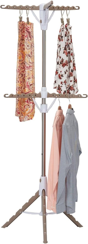 Adjustable Tripod Clothes Dryer Rack, Space-Saving Garment Hanging Solution