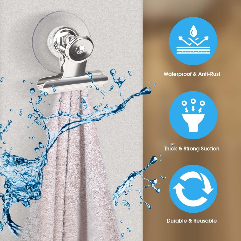 AccEncyc Suction Cup Clips for Windows 12Pcs Clear 12Pcs,