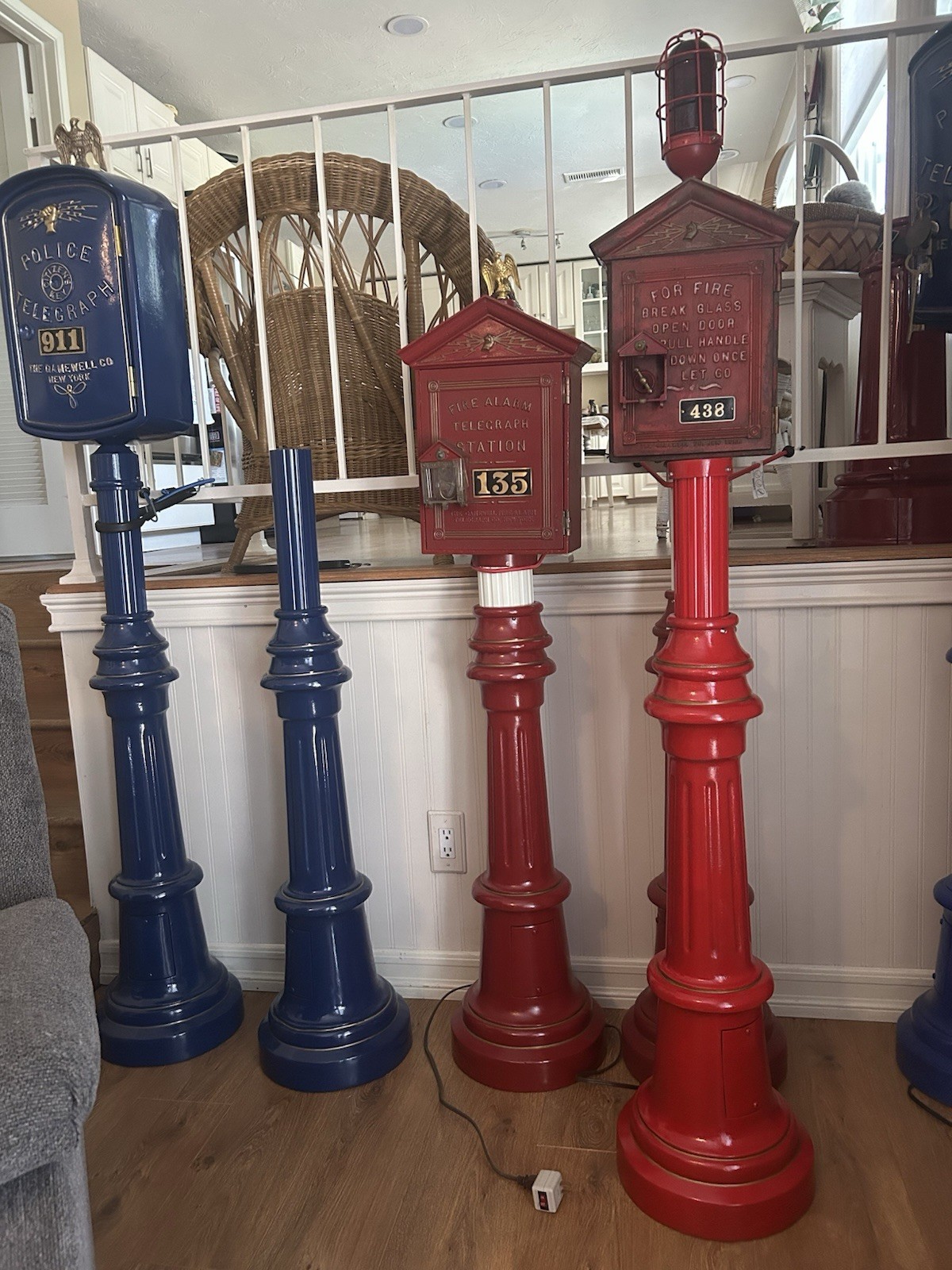 Gamewell Post Pedestal for mounting Fire Alarm Callbox