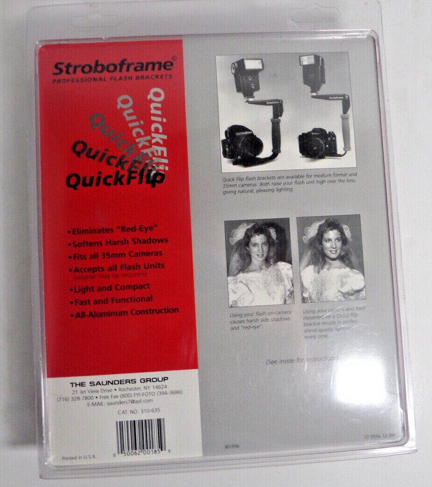 Stroboframe quick flip flash rotating arm for 35 mm SLR cameras