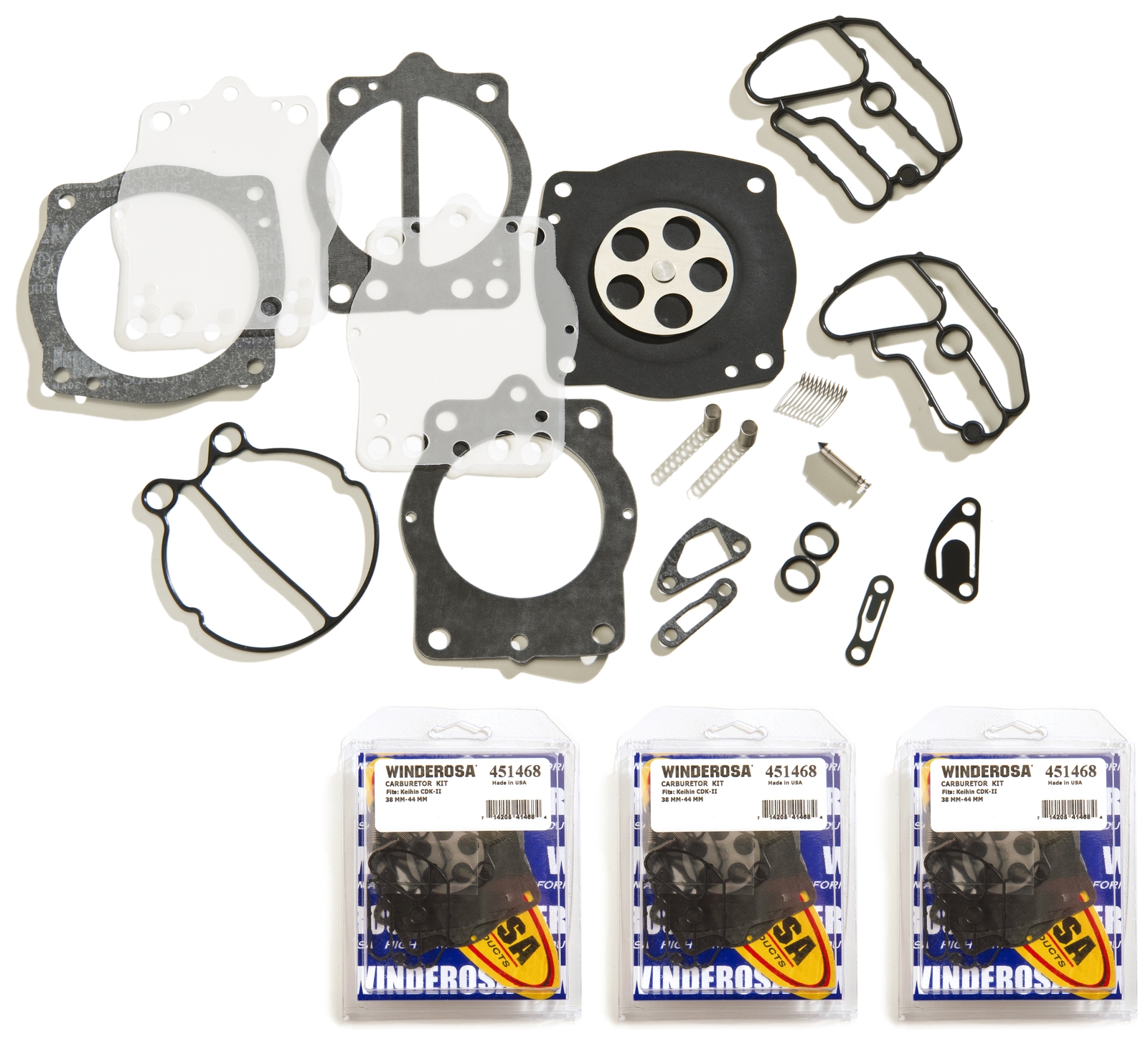 Keihin Triple Carb Carburetor Rebuild Kit Kawasaki ZXI STX 1100 Zxi1100 Stx1100