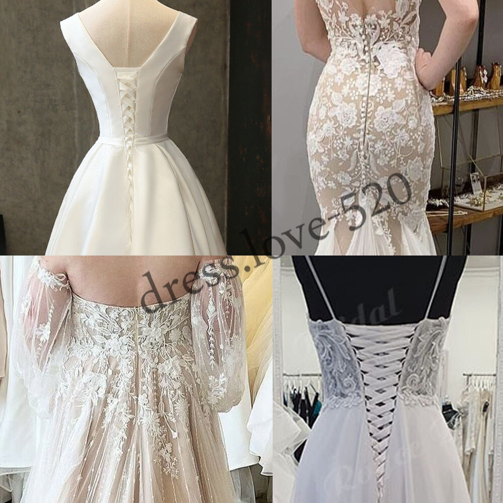 Elegant Mermaid Wedding Dresses With Detachable Train Lace Bridal Gowns