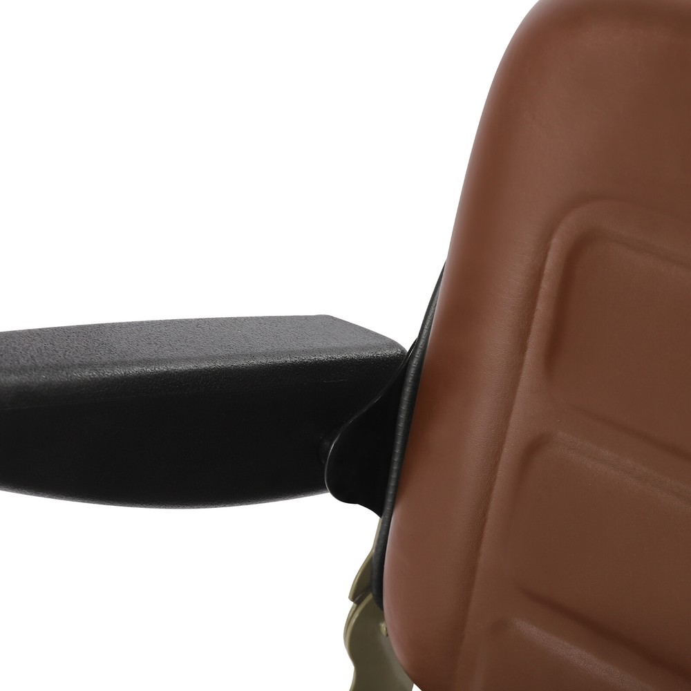 High Back Mower Seat Universal Lawn Tractor Seat W/Adjustable Backrest Durable