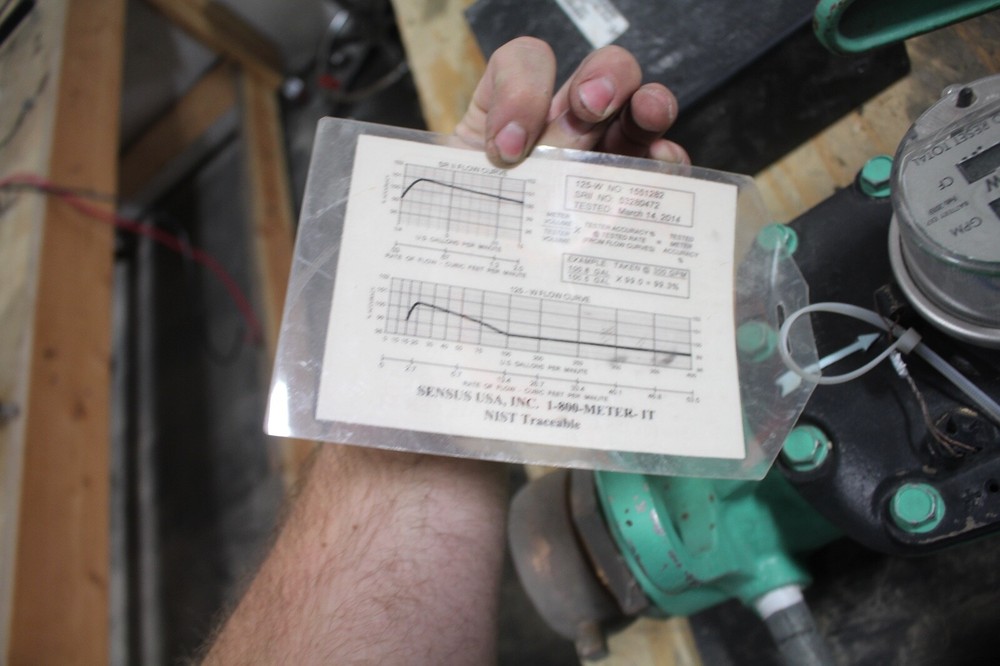 Sensus 125-W GPM FLOW GAUGE FLOW METER 3"