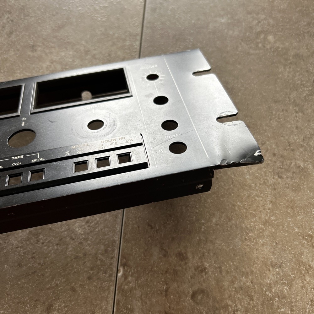 Tascam 112B Front Plate Original - Bent Bottom Right Corner