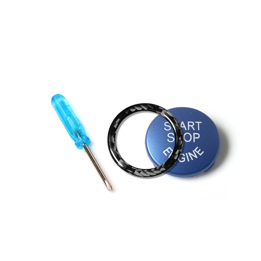 Blue Engine Start Stop Ignition Switch Button For BMW 3 Series E90 2009-2012