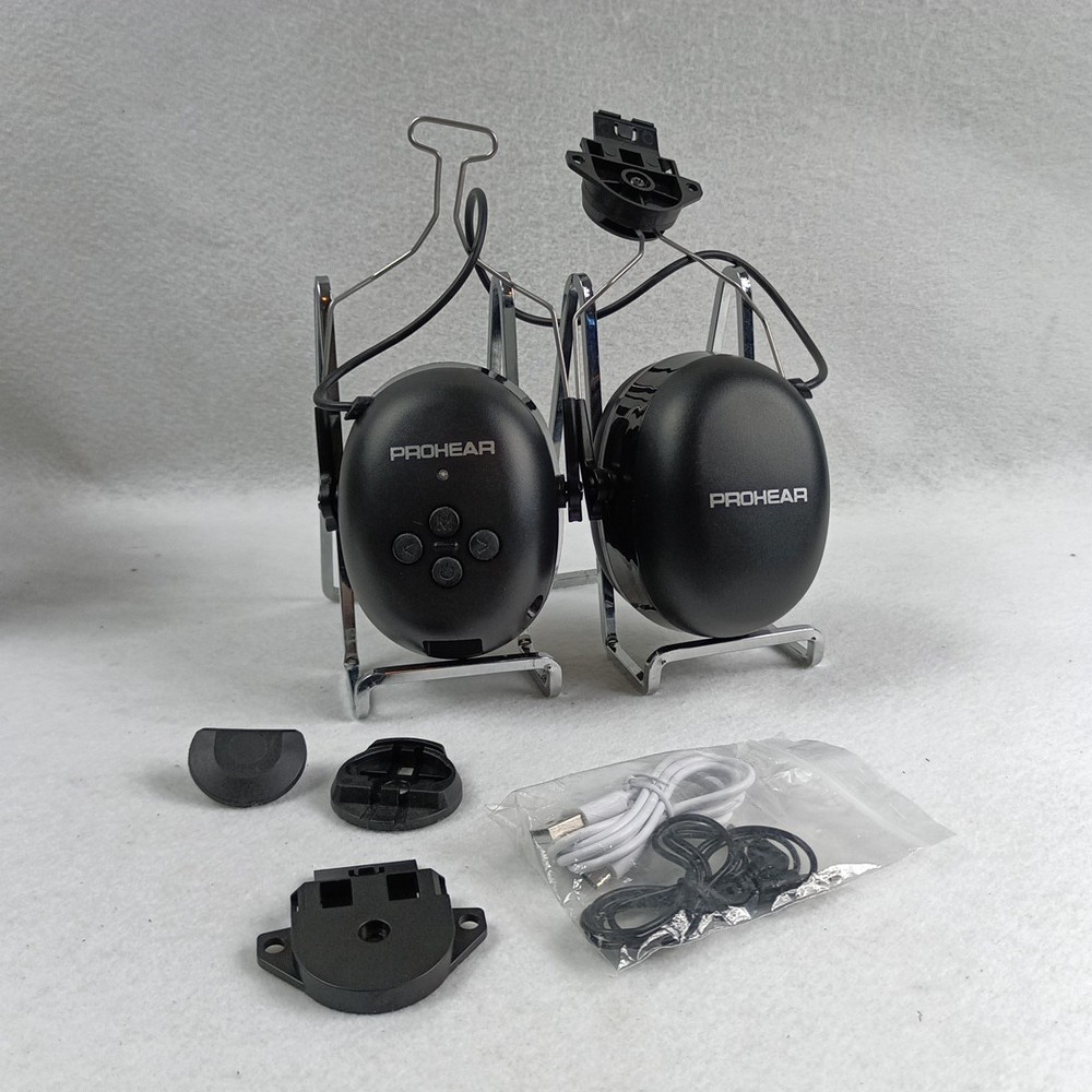 PROHEAR EM037 Bluetooth Hearing Protection Earmuffs NIOB Missing Screw