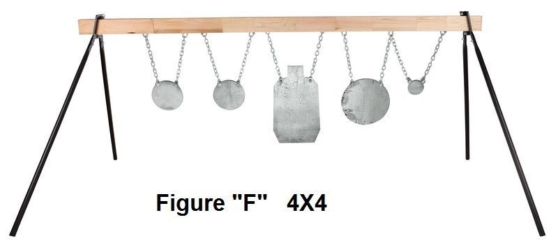 AR500 Steel Shooting Targets 3/8" Gongs and IDPA ISPC Laser Cut - Selection