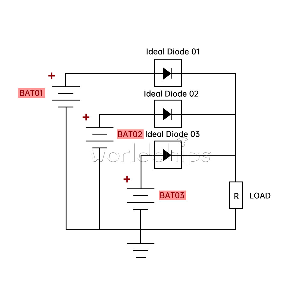 No Voltage Limit Ideal Diode Module Anti Backflow/Reverse Connection Diode 60A