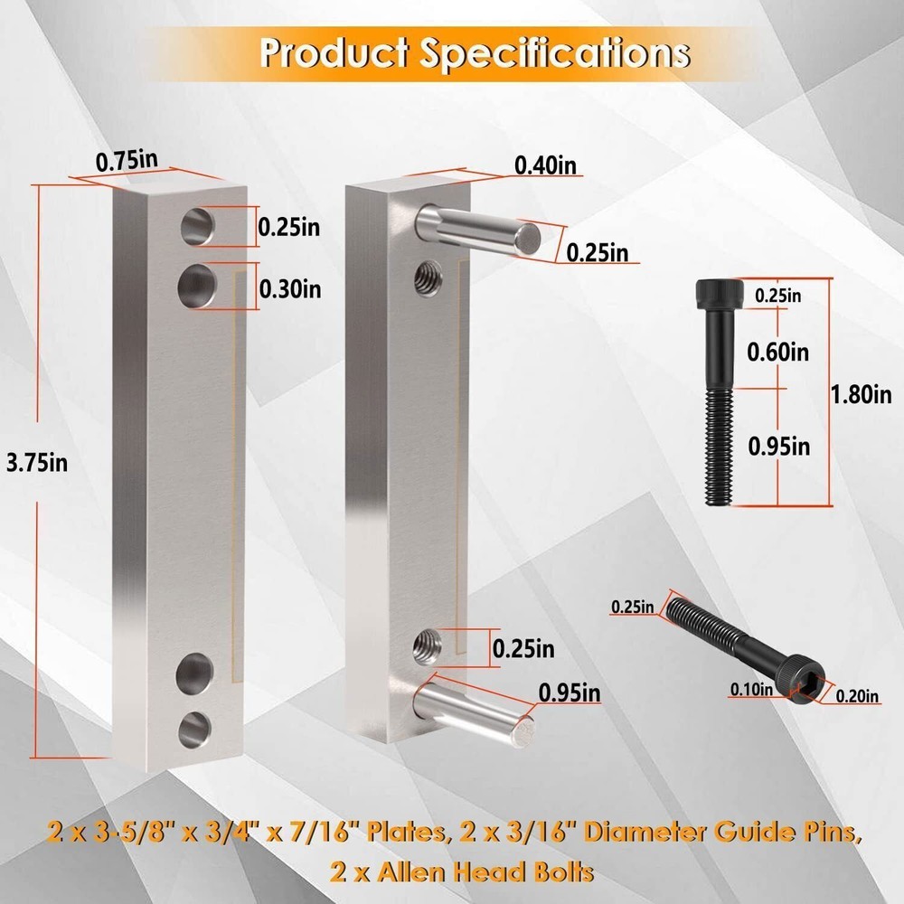 Hardened File Guide with Carbide Surface For Knife Making Knife Maker Tool 2''