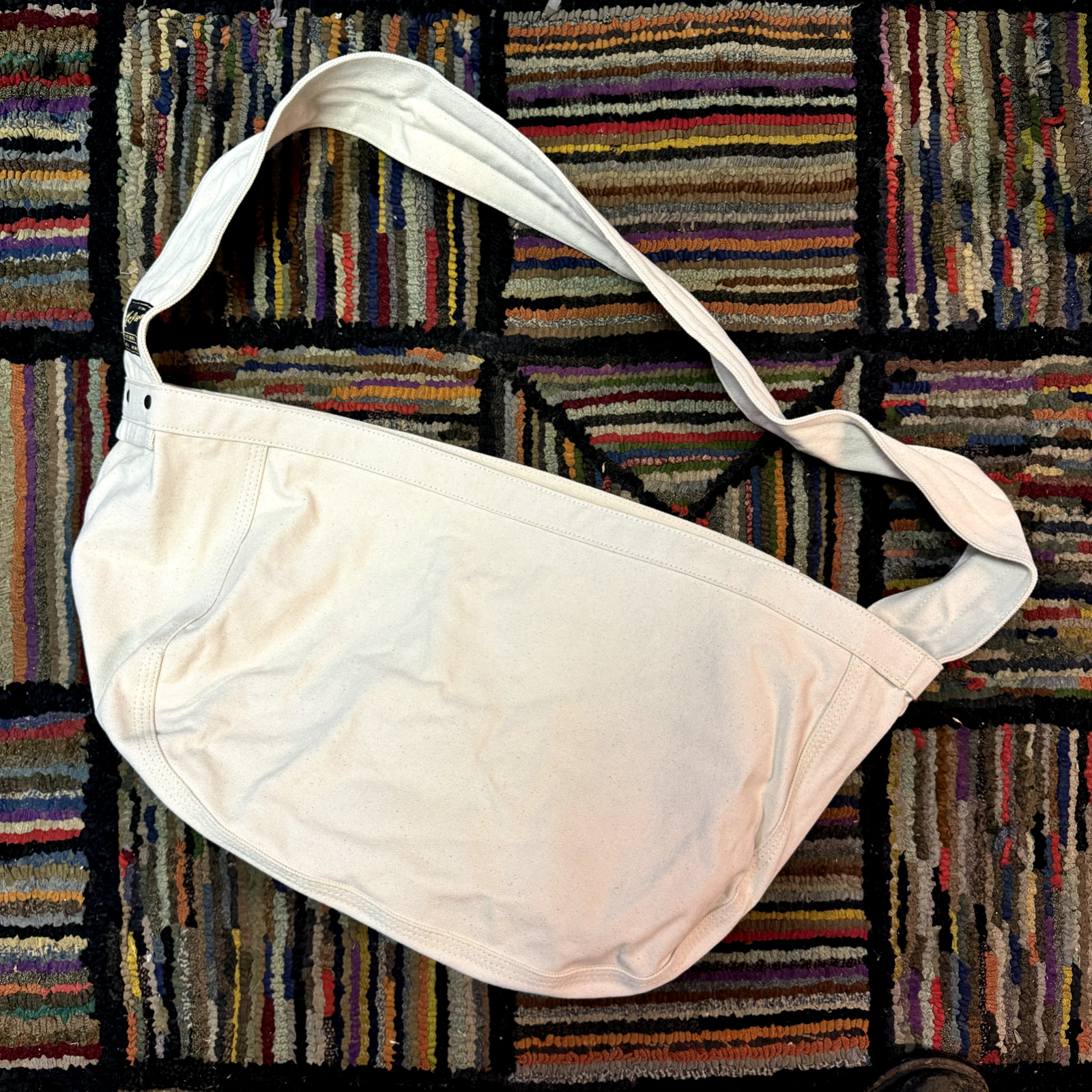 canvas newspaper bag vintage