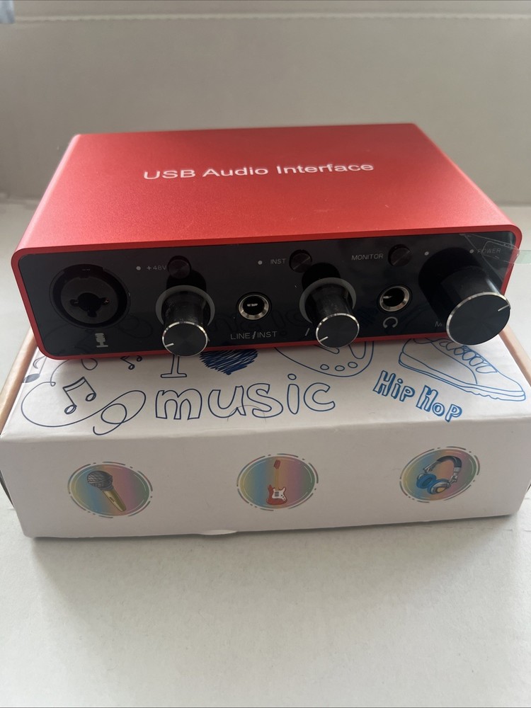 USB Audio Interface for PC High-Quality Recording Equipment
