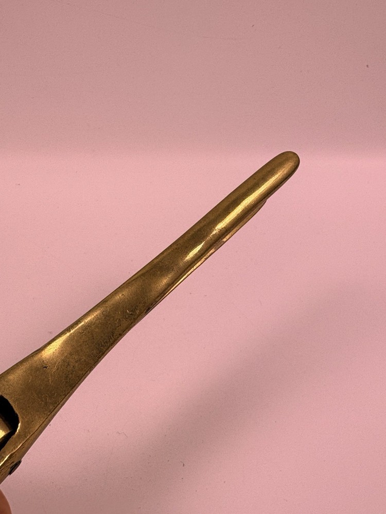 Vintage Solid Cast Brass Bird Parrot Head Beak Nut Cracker