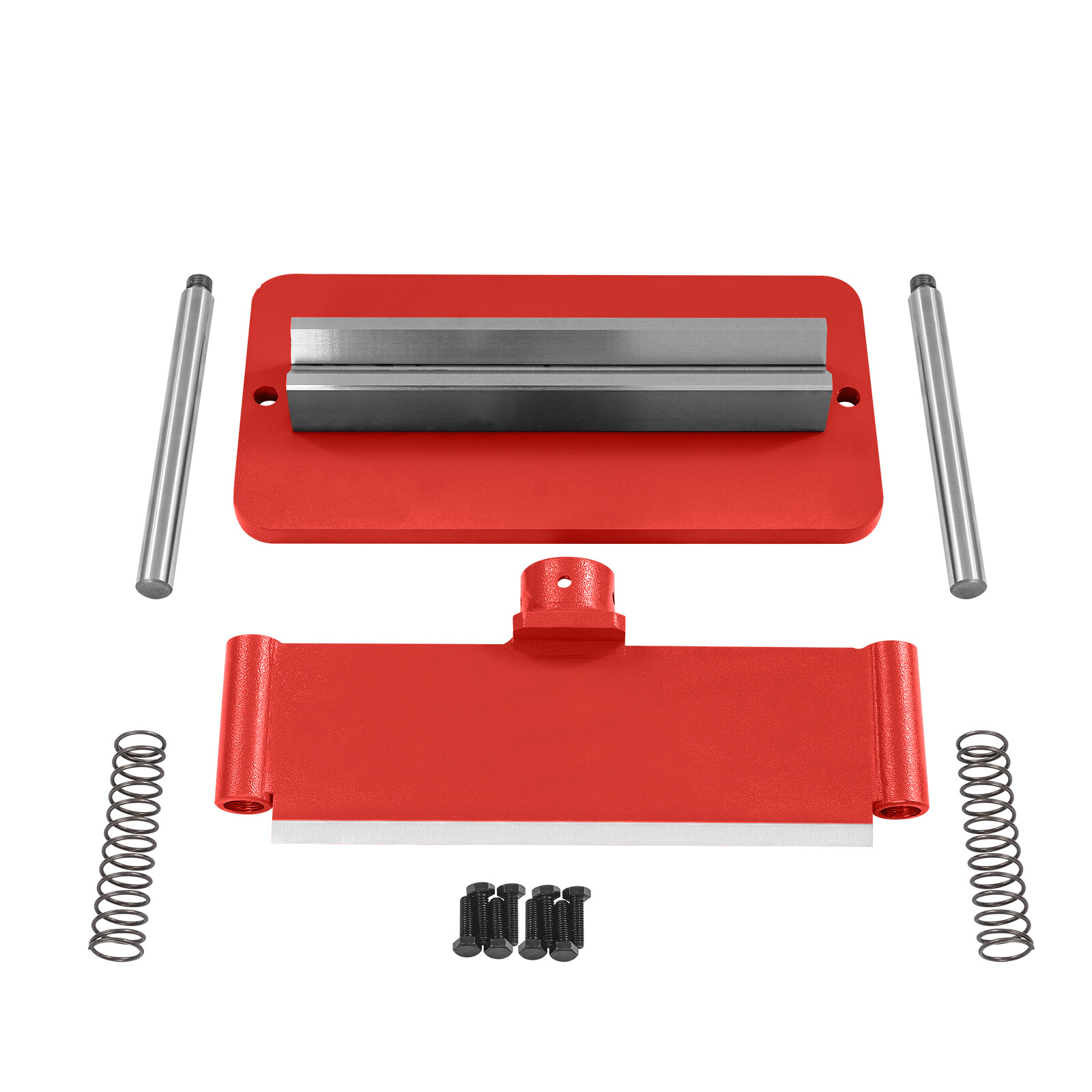 Red 12" Press Brake Attachment for 12-20 Ton Hydraulic Press, Durable Design